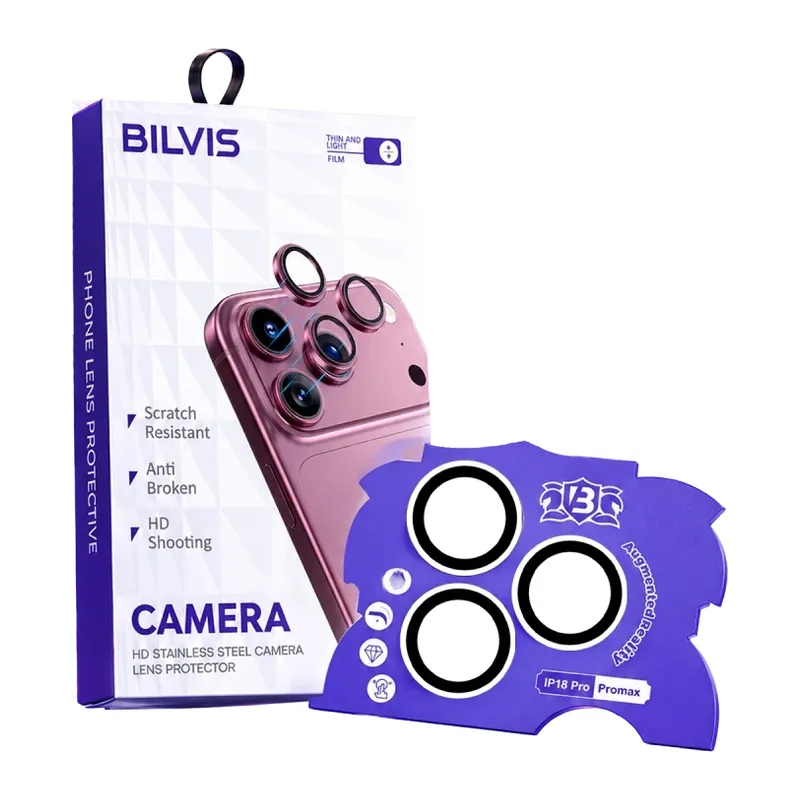 İphone 18 Pro Max Bilvis Titan Kamera Lens - Gümüş