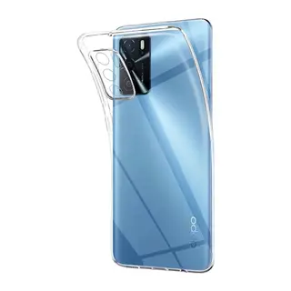 Oppo A16 Kılıf Lüx Şeffaf Silikon - Şeffaf