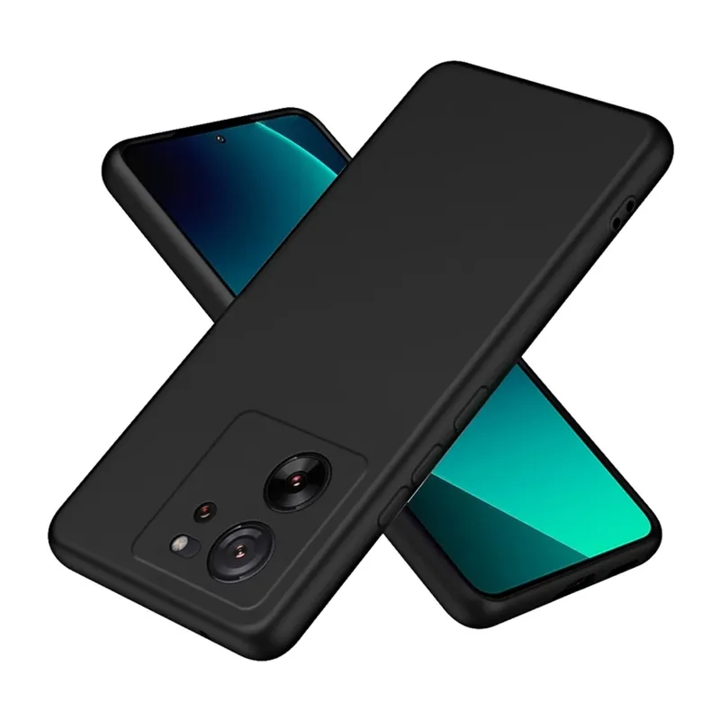 Xiaomi Mi 13t Pro Kılıf Nano İçi Kadife Silikon - Siyah