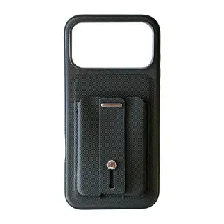 İphone 18 Pro/17 Pro Latte Kartvizitli Kapak - Siyah