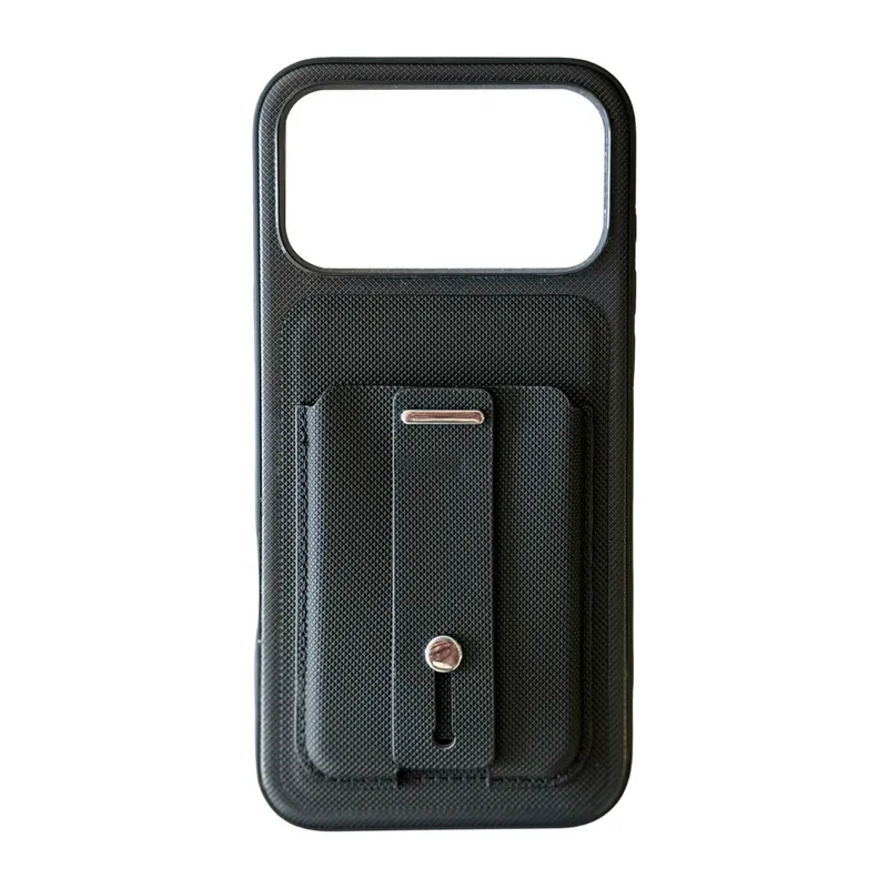 İphone 18 Pro/17 Pro Latte Kartvizitli Kapak - Siyah