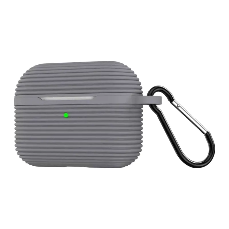 Airpods 4 (4.nesil)/airpods 5 (5.nesil) Raven Silikon Kılıf - Gri
