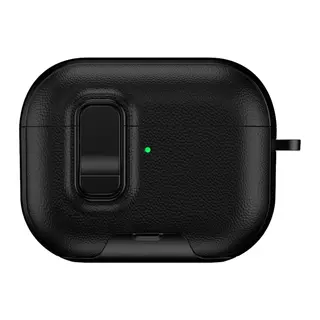 Airpods Pro 3 (3.nesil) Rova Deri Kılıf - Siyah