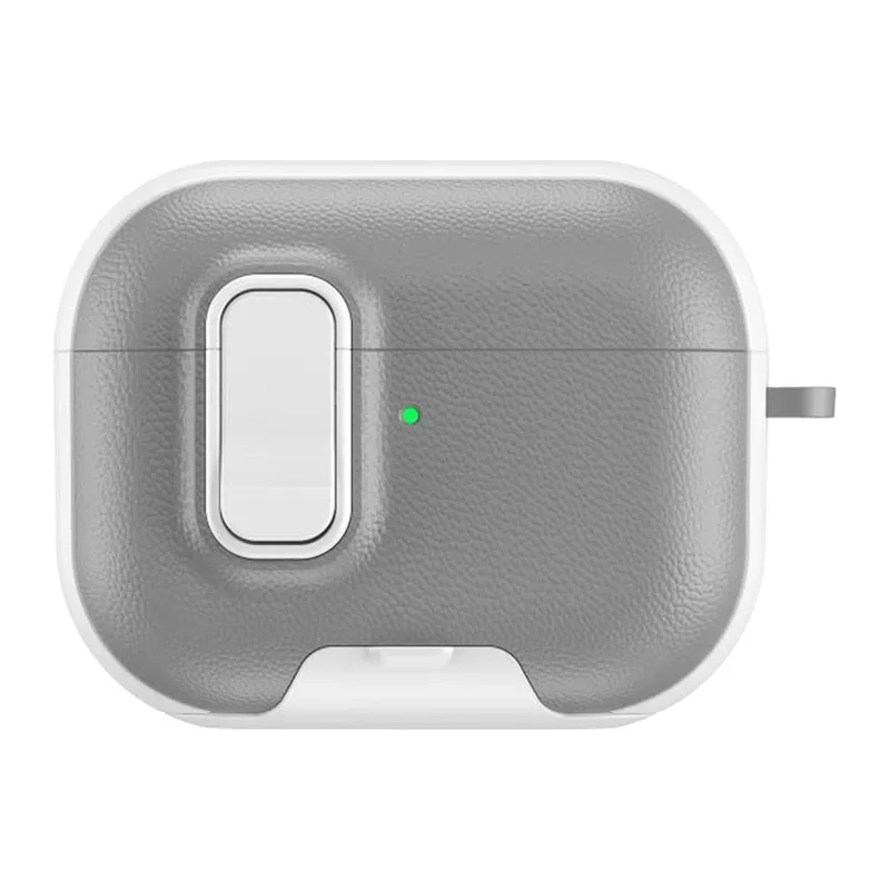 Airpods Pro 3 (3.nesil) Rova Deri Kılıf - Beyaz