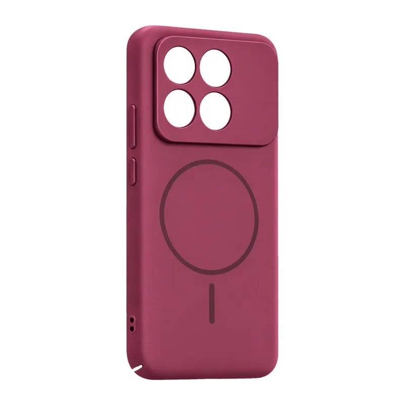 Xiaomi Poco X6 Pro Mika Pc Magsafe Kapak - Bordo