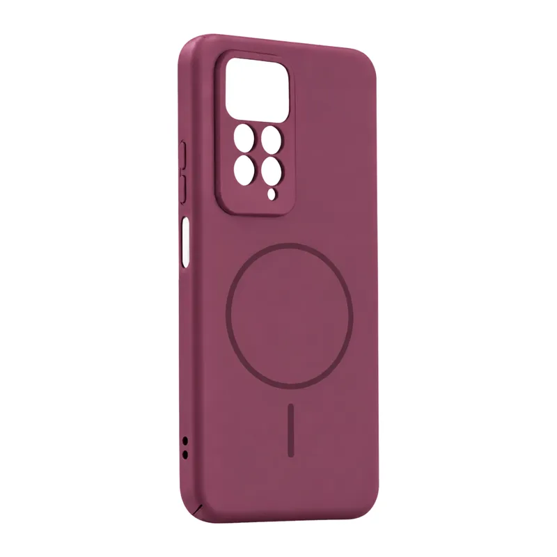 Xiaomi Redmi Note 11 Pro Mika Pc Magsafe Kapak - Bordo