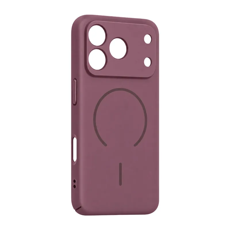 İphone 18 Pro Max Mika Pc Magsafe Kapak - Bordo