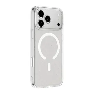 İphone 18 Pro Combo Simli Magsafe Kapak - Şeffaf