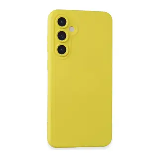 Galaxy S24 Kılıf Nano İçi Kadife Silikon - Sarı