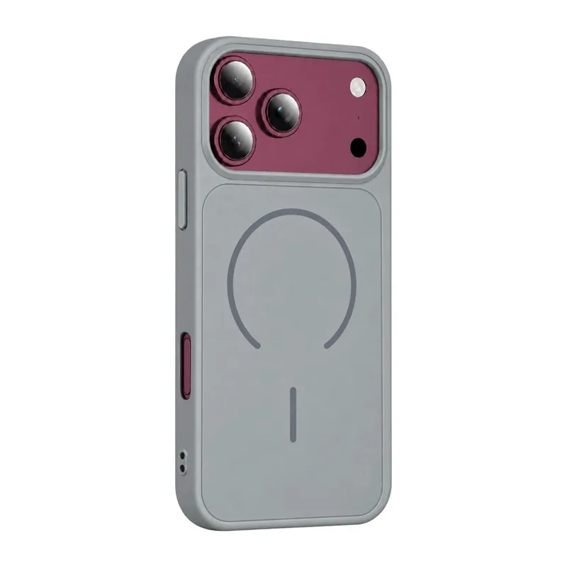 İphone 18 Pro Max Azus Magsafe Kapak - Gri