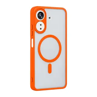 Xiaomi Redmi 13c Loji Magsafe Kapak - Turuncu