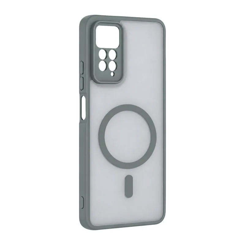Xiaomi Redmi Note 11 Pro Loji Magsafe Kapak - Gri