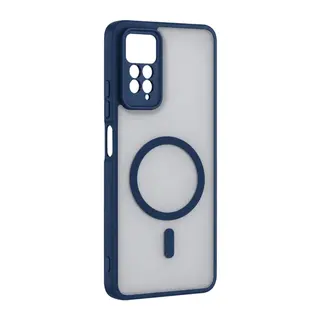 Xiaomi Redmi Note 11 Pro Loji Magsafe Kapak - Mavi
