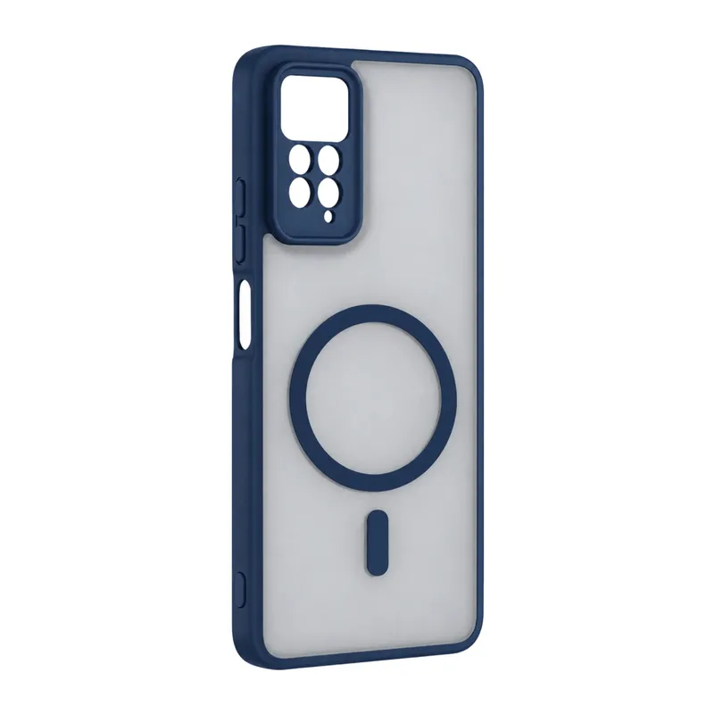 Xiaomi Redmi Note 11 Pro Loji Magsafe Kapak - Mavi
