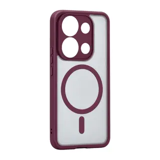 Xiaomi Redmi Note 13 4g Loji Magsafe Kapak - Bordo