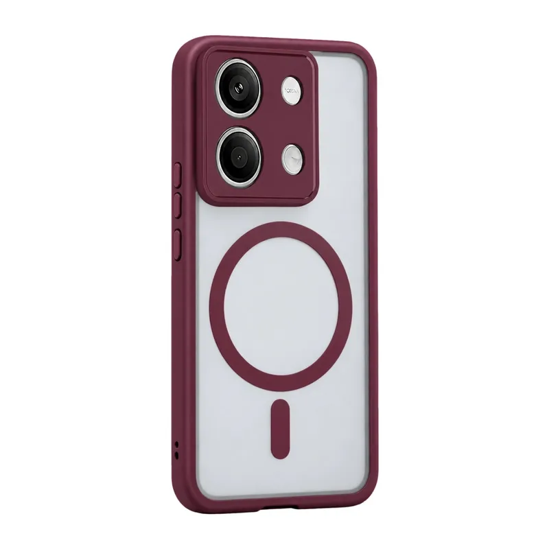 Xiaomi Redmi Note 13 5g Loji Magsafe Kapak - Bordo