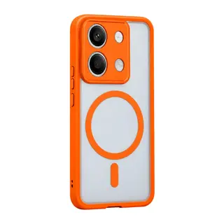 Xiaomi Redmi Note 13 5g Loji Magsafe Kapak - Turuncu