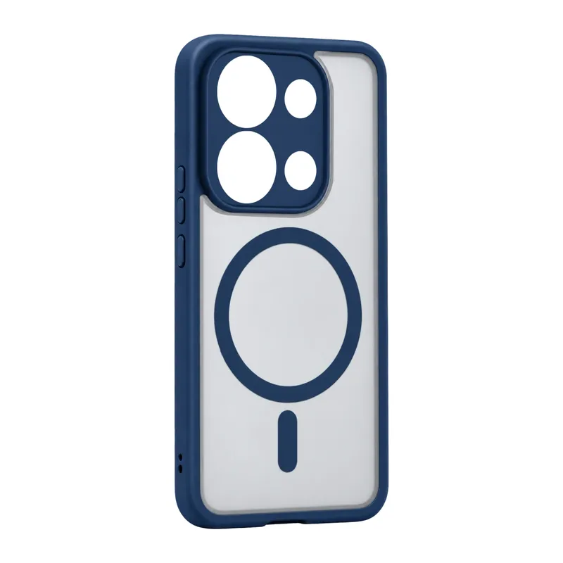Xiaomi Redmi Note 13 Pro 4g Loji Magsafe Kapak - Mavi