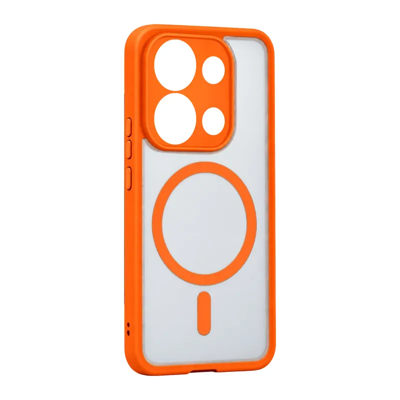 Xiaomi Redmi Note 13 Pro 4g Loji Magsafe Kapak - Turuncu