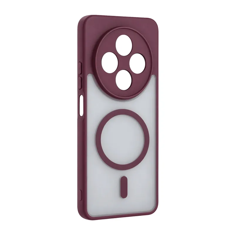 Xiaomi Redmi 14c Loji Magsafe Kapak - Bordo