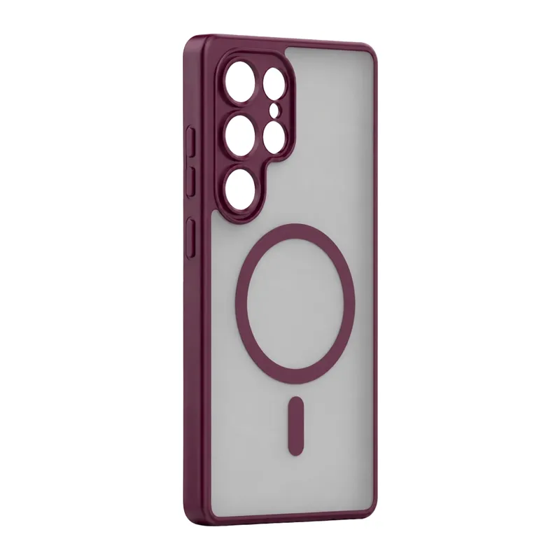 Galaxy S26 Ultra Loji Magsafe Kapak - Bordo