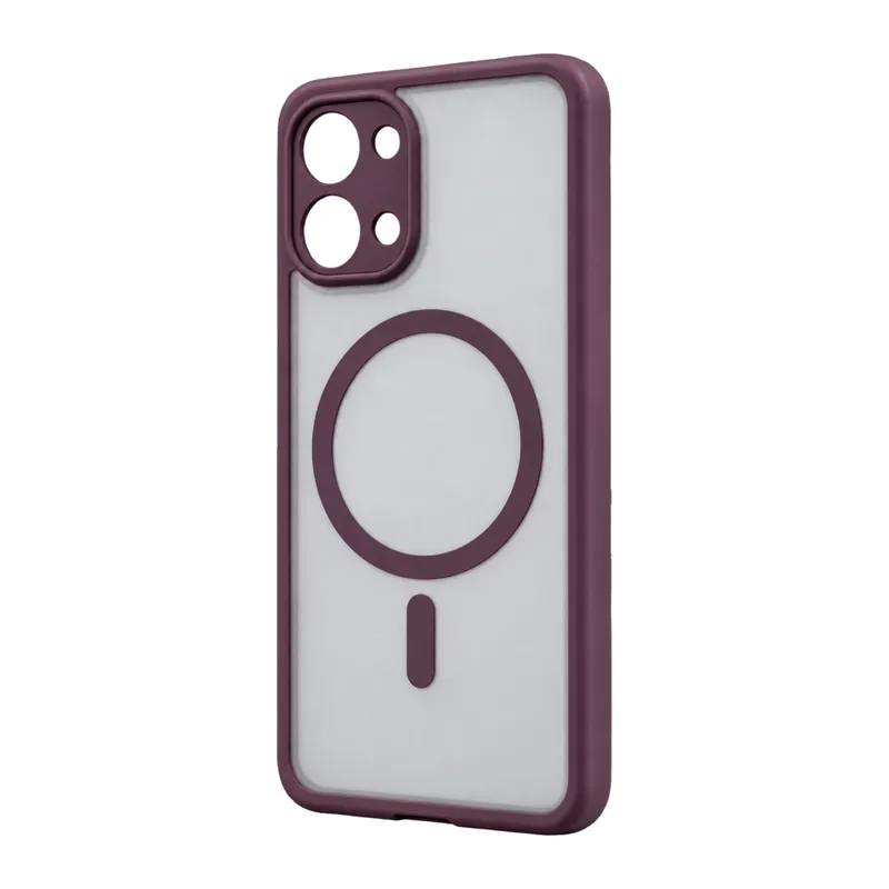 Xiaomi Redmi 15c 5g Loji Magsafe Kapak - Bordo