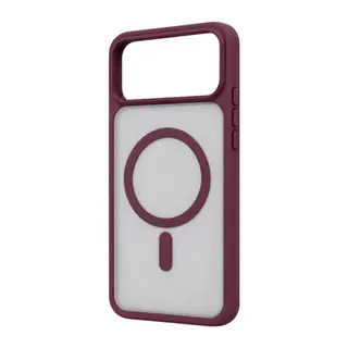 İphone 18 Pro Loji Magsafe Kapak - Bordo