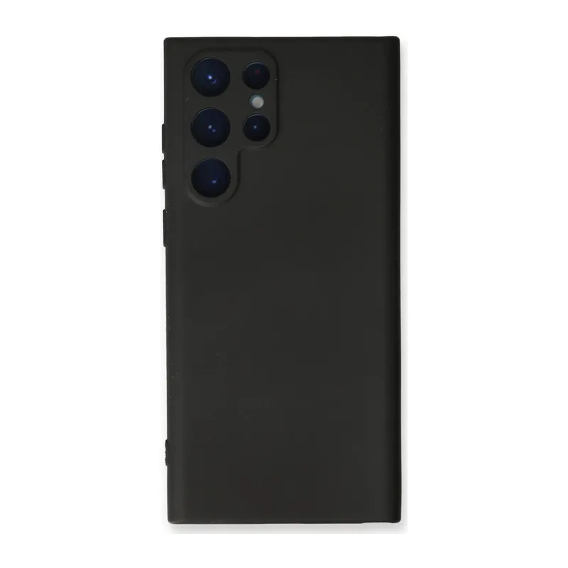 Galaxy S24 Ultra Kılıf Nano İçi Kadife Silikon - Siyah
