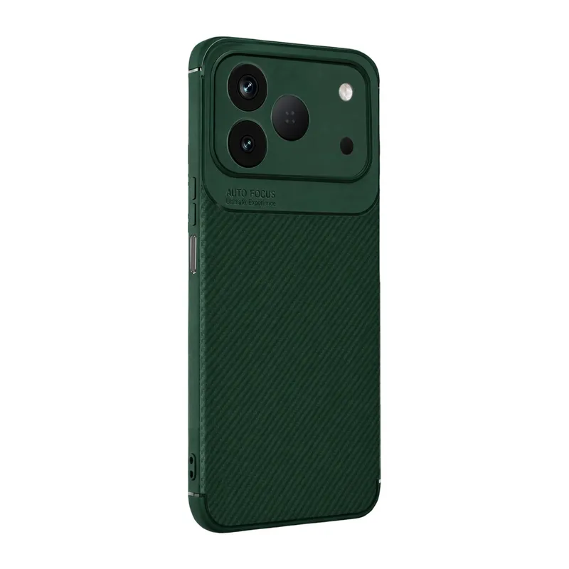 Tecno Spark 50 4g Auto Focus Karbon Kapak - Yeşil