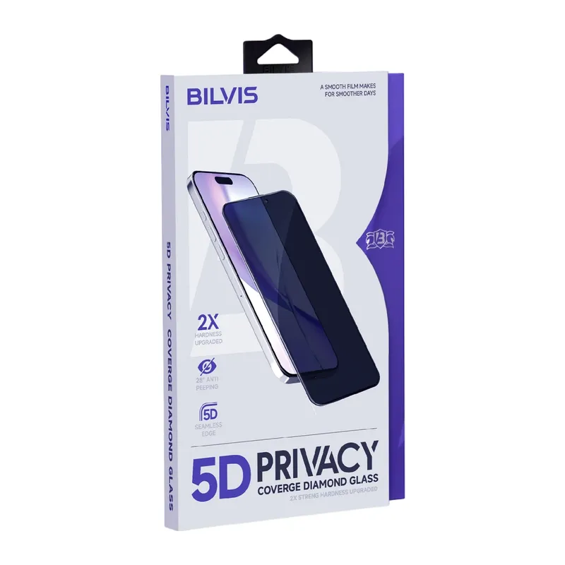 İphone 14 Pro 5d Privacy Diamond Hayalet Cam Ekran Koruyucu