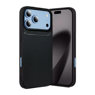 İphone 18 Pro Auto Focus Karbon Kapak - Siyah