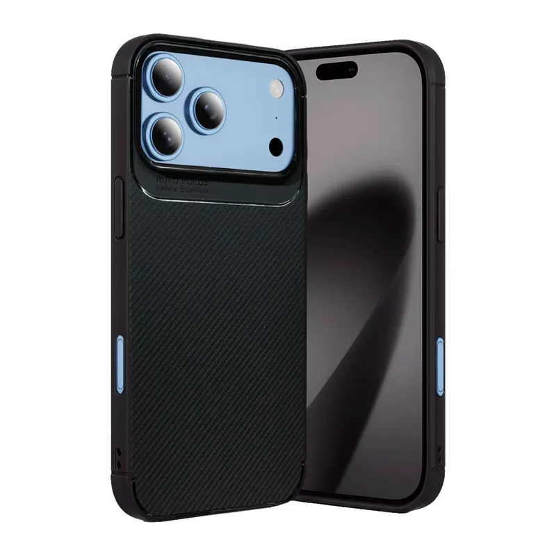 İphone 18 Pro Auto Focus Karbon Kapak - Siyah