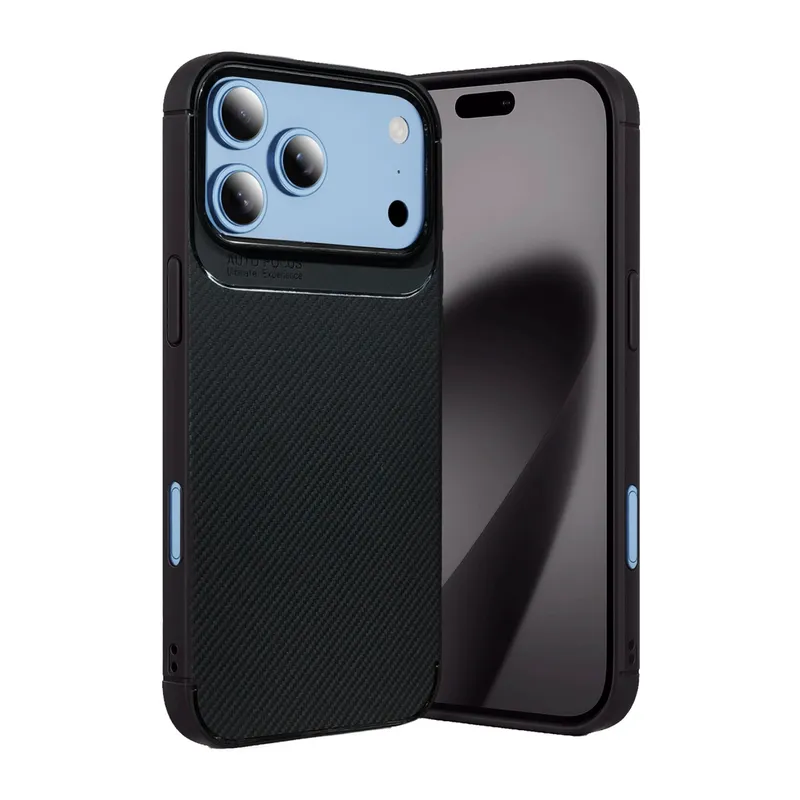 İphone 18 Pro Max Auto Focus Karbon Kapak - Siyah