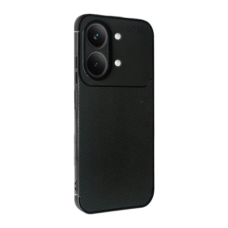 Vivo Y05 Auto Focus Karbon Kapak - Siyah