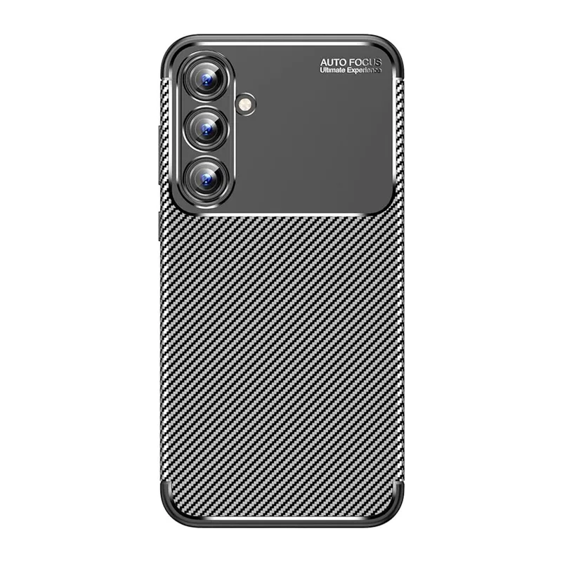 Galaxy A15 4g Kılıf Auto Focus Karbon Kapak - Siyah