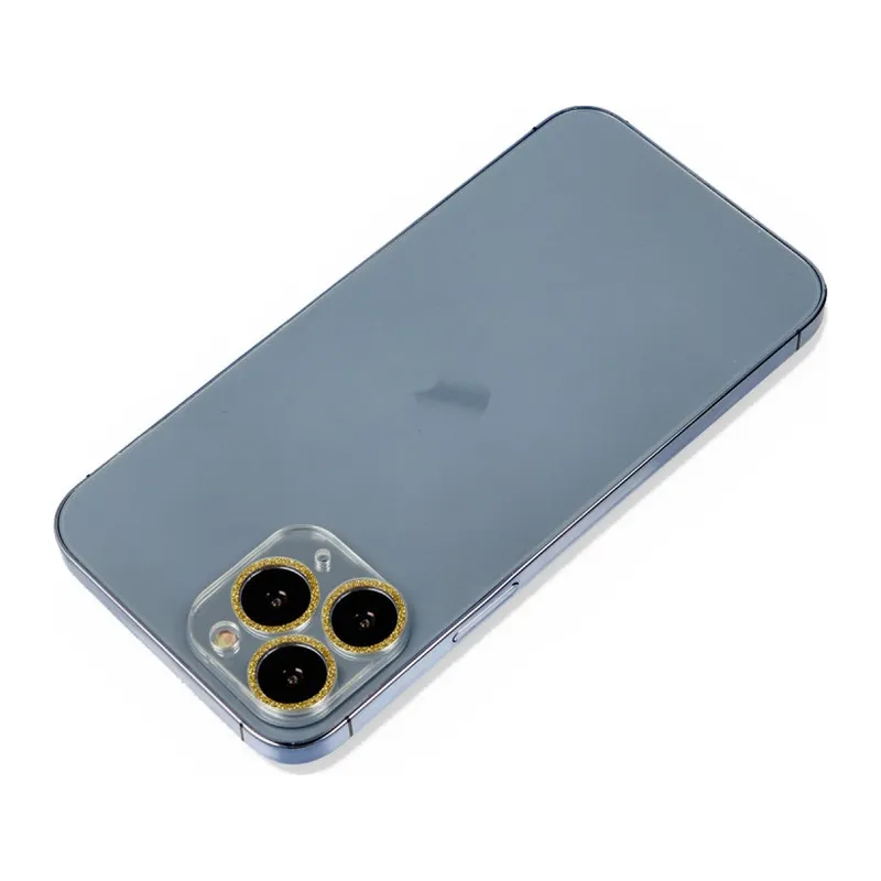 İphone 11 Pro Shine Kamera Lens Koruma Cam - Gold