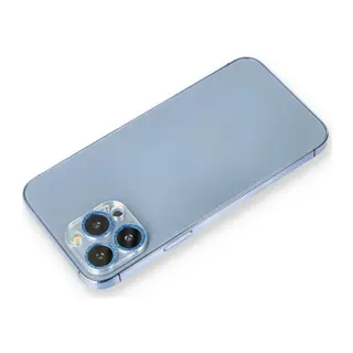İphone 12 Pro Shine Kamera Lens Koruma Cam - Mavi