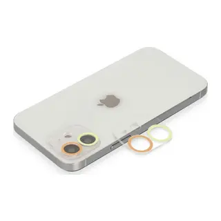 İphone 11 Renkli Kamera Lens Koruma Cam - Sarı-turuncu