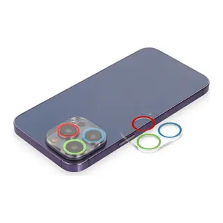 İphone 12 Pro Renkli Kamera Lens Koruma Cam - Mavi-yeşil