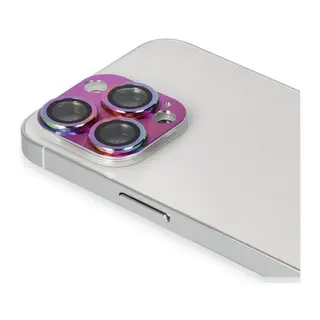 İphone 13 Pro Max Pers Alüminyum Kamera Lens - Rainbow