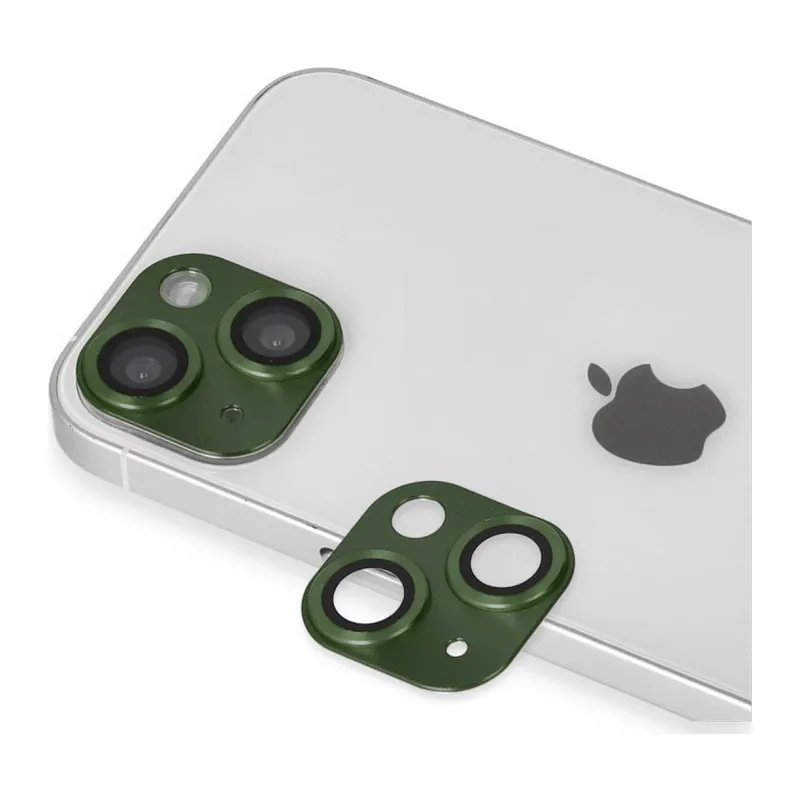 İphone 13 Pers Alüminyum Kamera Lens - Yeşil