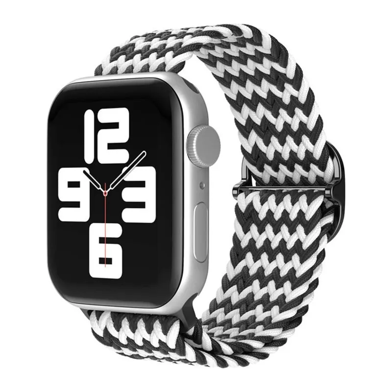 Watch 38mm Kordon - Zigzag Siyah-beyaz