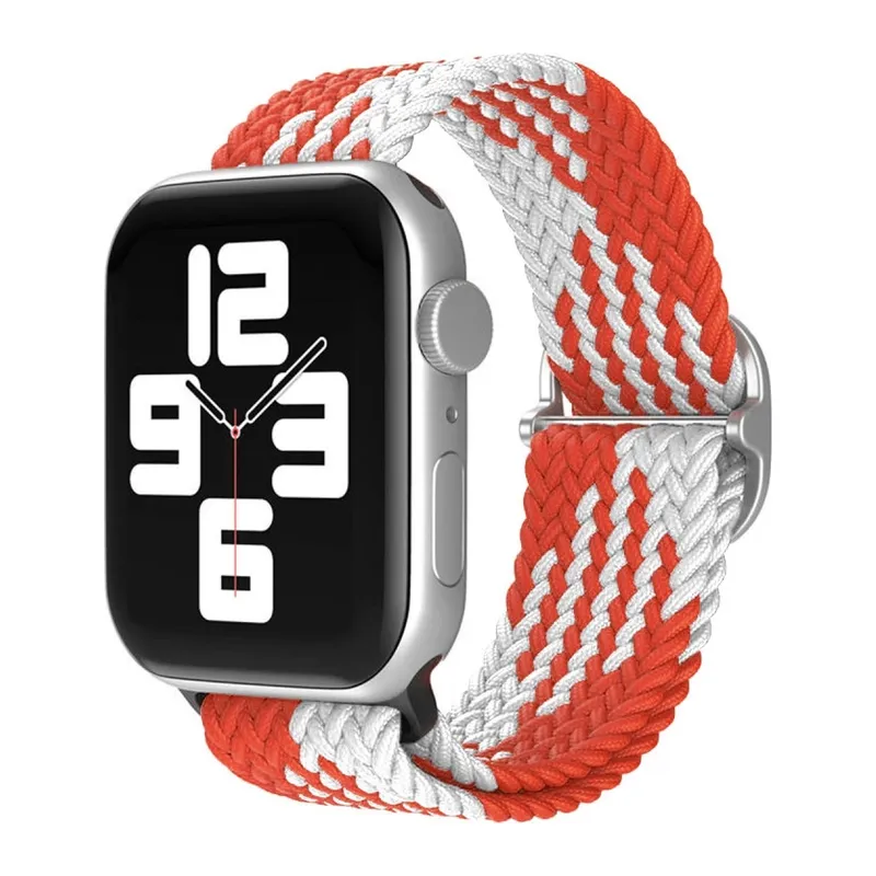 Watch 42mm Kordon - Beyaz-kırmızı