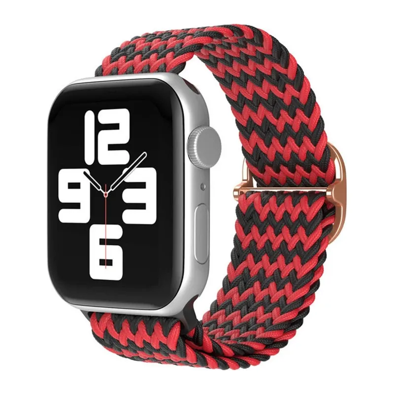 Watch 42mm Kordon - Zigzag Kırmızı-siyah