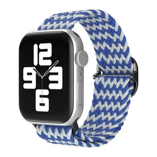Watch 42mm Kordon - Zigzag Beyaz-mavi