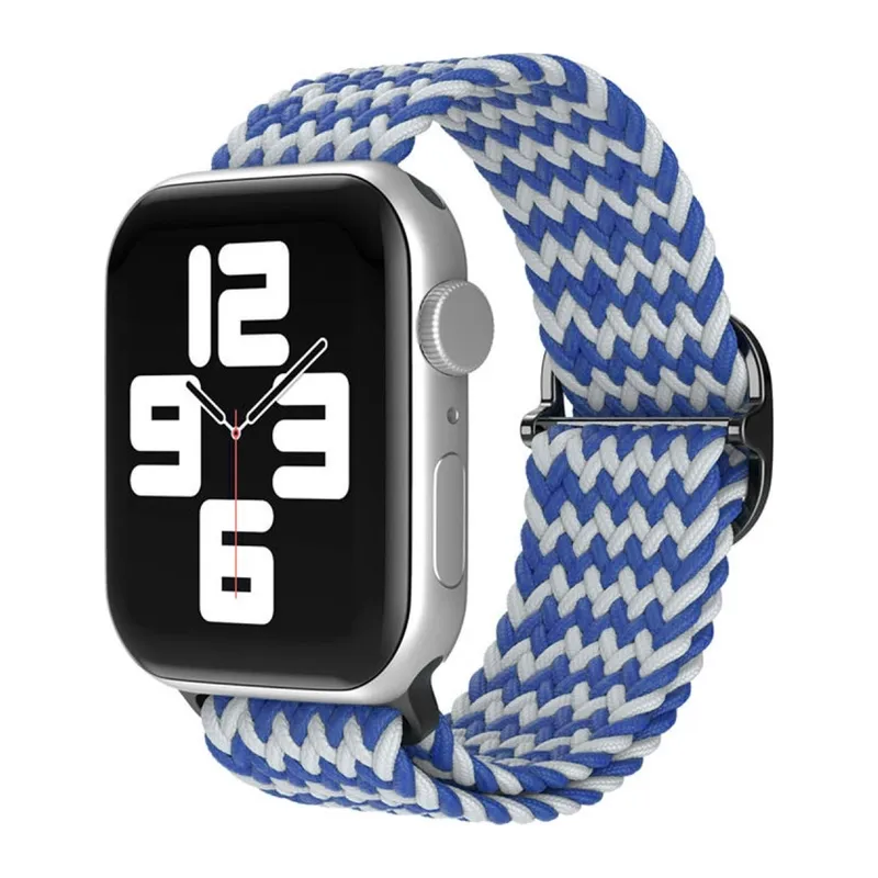 Watch 42mm Kordon - Zigzag Beyaz-mavi