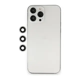 İphone 12 Pro Shine Kamera Lens - Gümüş