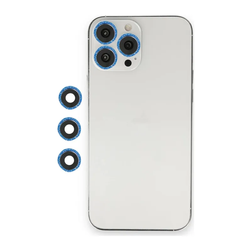 İphone 12 Pro Shine Kamera Lens - Mavi