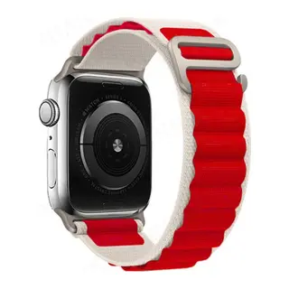 Watch 38mm Mountain Kordon - Beyaz-kırmızı