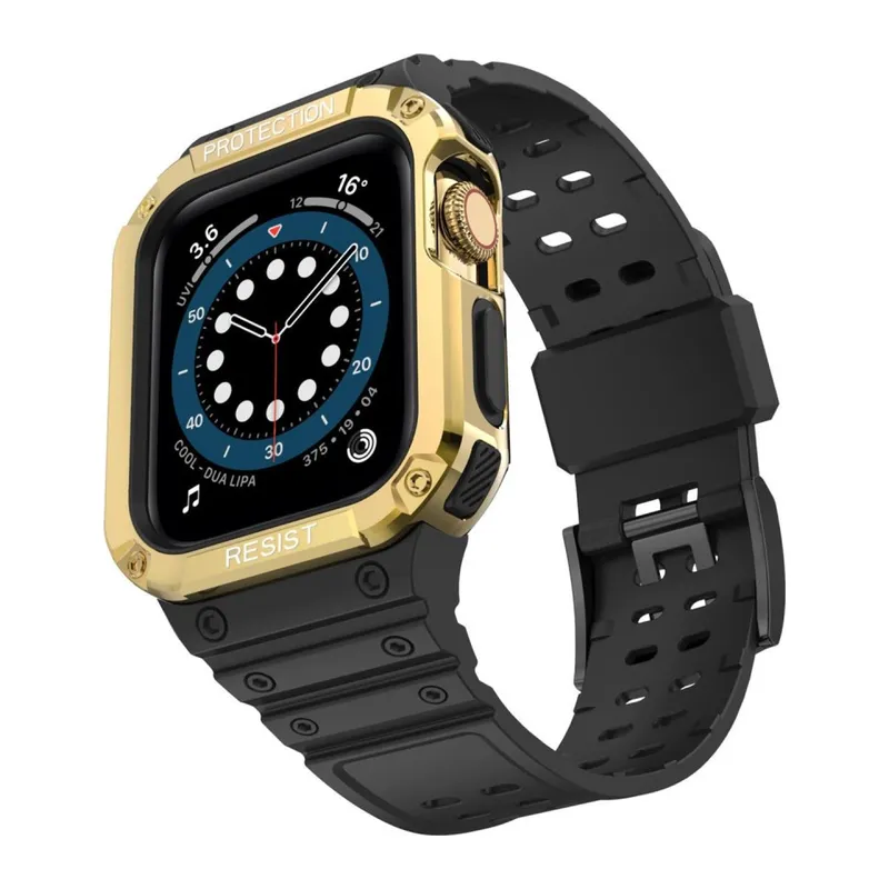 Watch 42mm Kr401 Silikon Kordon - Siyah-gold
